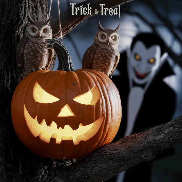 Halloween festival celebration trick or treat images poster or wallpaper