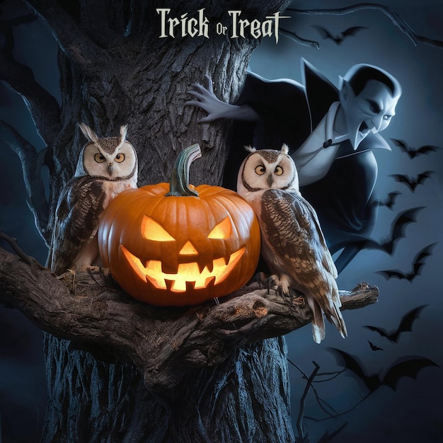 Halloween festival celebration trick or treat images poster or wallpaper