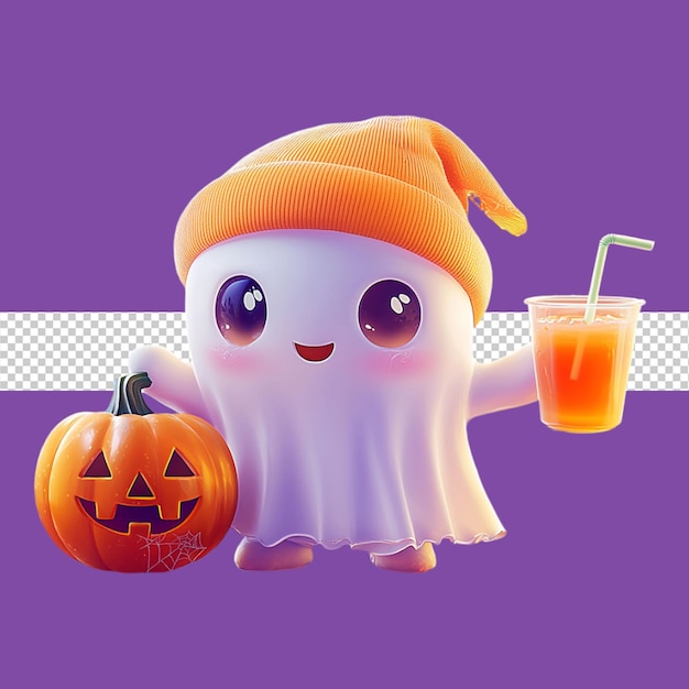 Halloween ghost cartoon illustration png