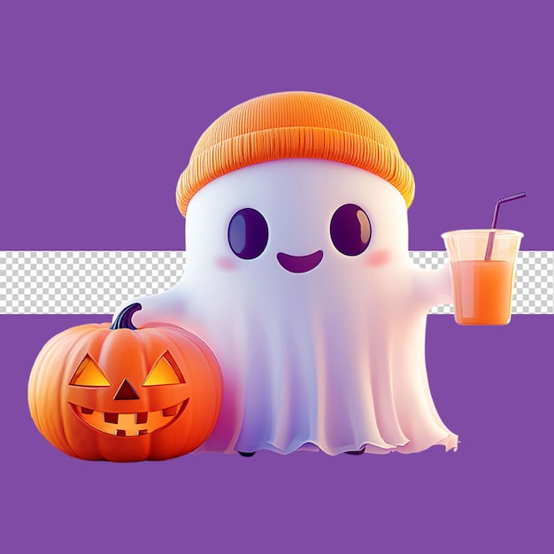 Halloween ghost cartoon illustration png