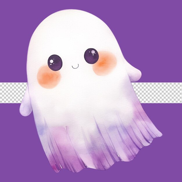 PSD halloween ghost cartoon illustration png