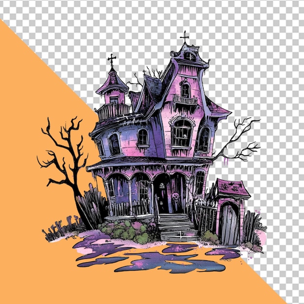 Halloween illustration Halloween background happy Halloween day PNG