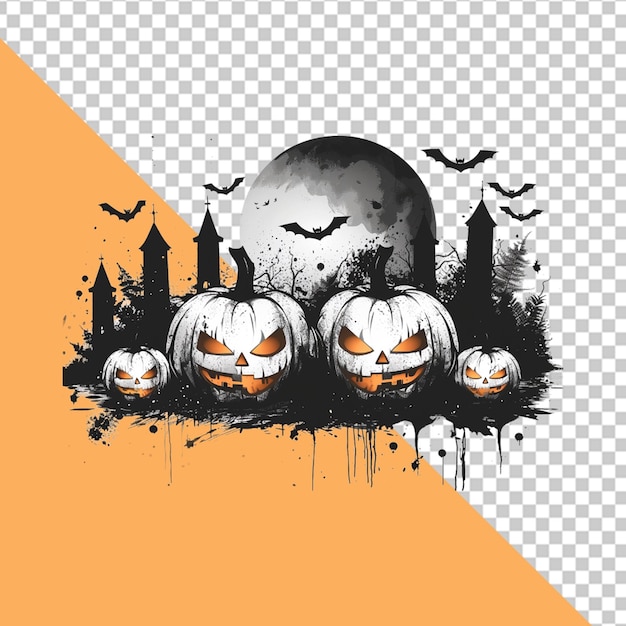 Halloween illustration Halloween background happy Halloween day PNG