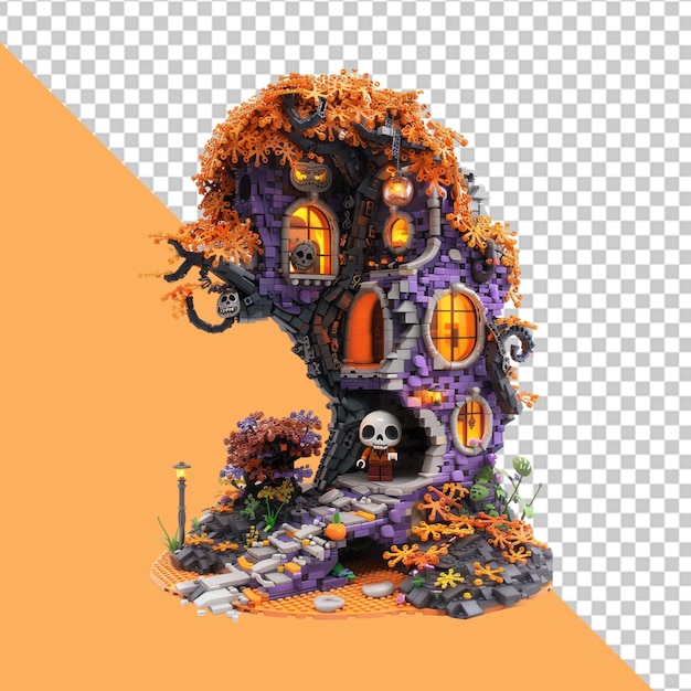 PSD halloween illustration halloween background happy halloween day png