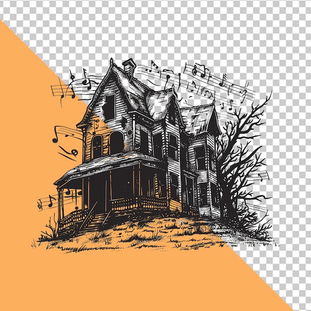 PSD halloween illustration halloween background happy halloween day png