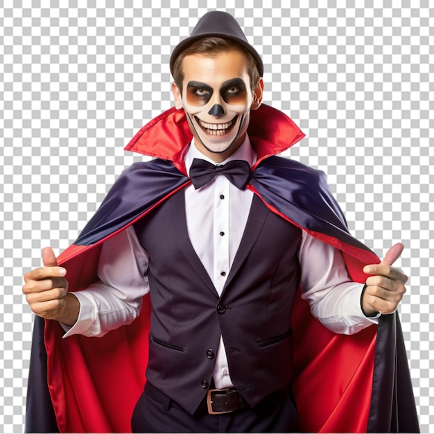 PSD halloween man isolated on transparent background