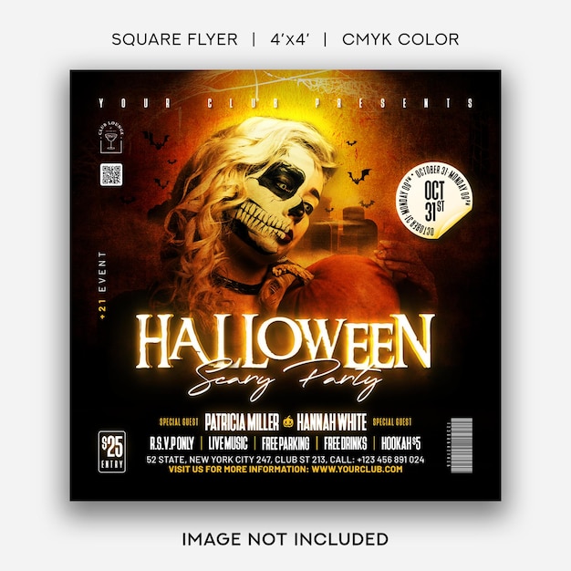 Halloween Night Party Flyer Template