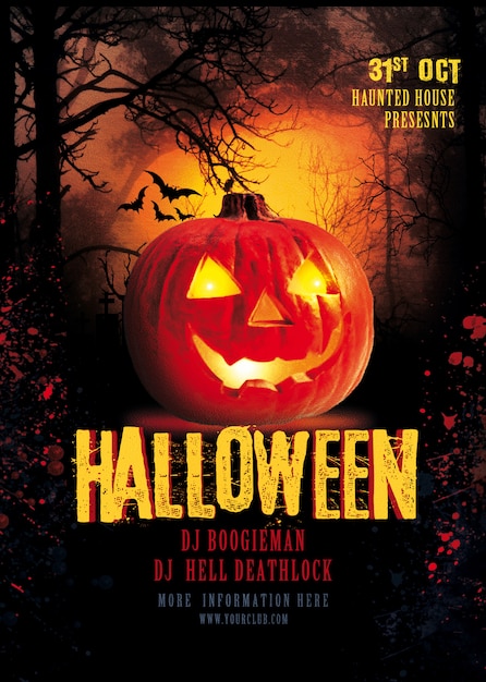 Halloween party poster