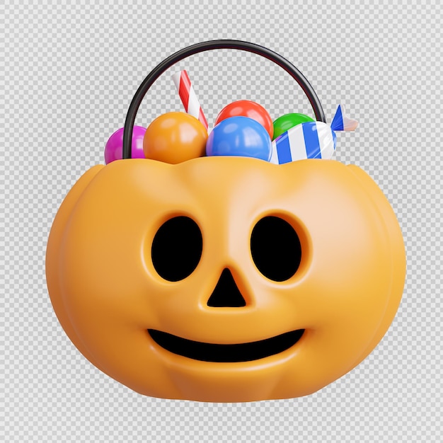 Halloween pumpkin 3d