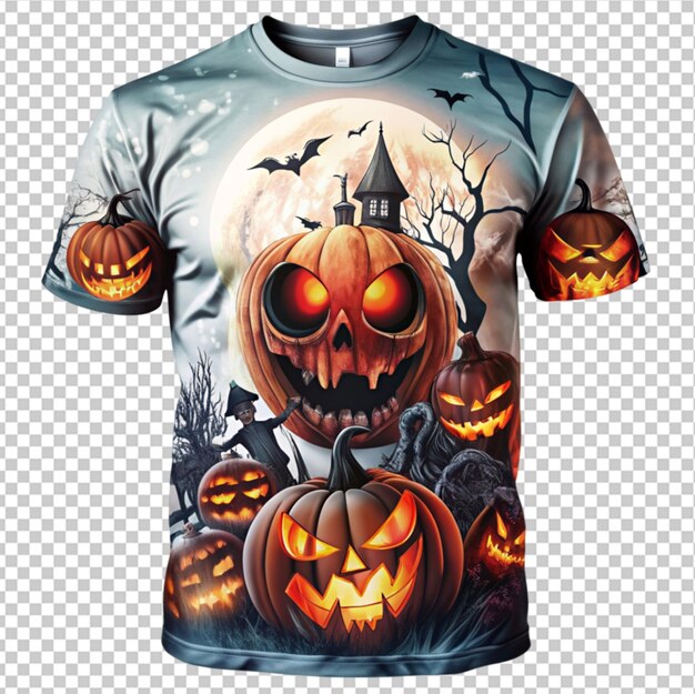 PSD halloween scaring horror t shirt