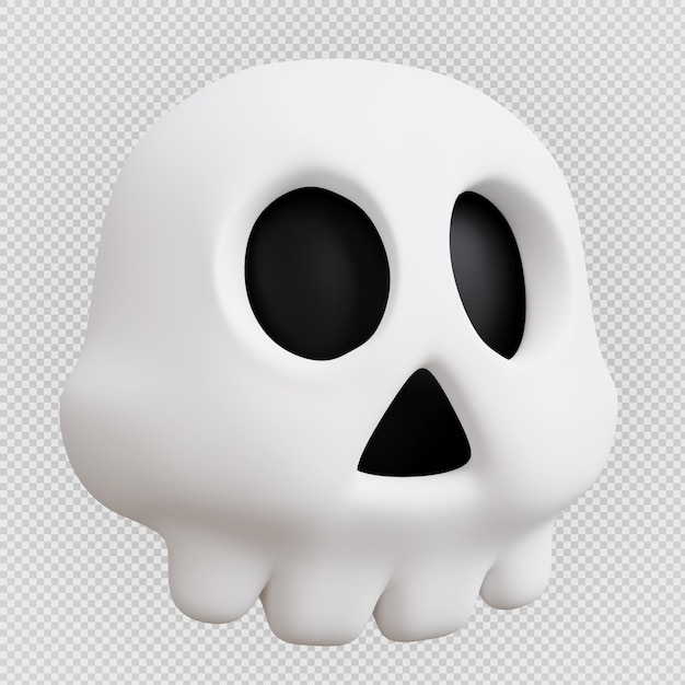 Halloween skull 3d