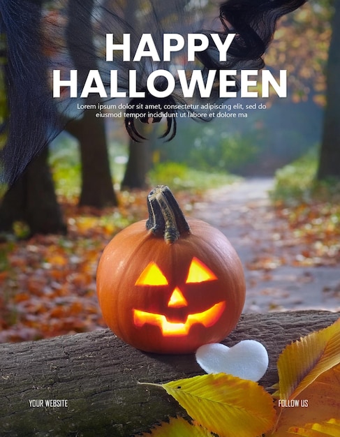 halloween social media poster