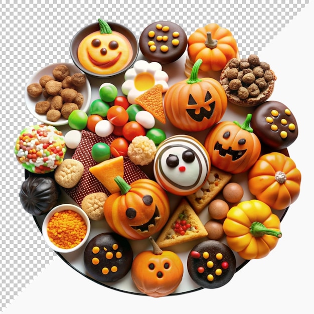 PSD halloween sweettreatssetcandiesandsnacks