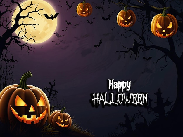 PSD halloween theme background image with editable psd file