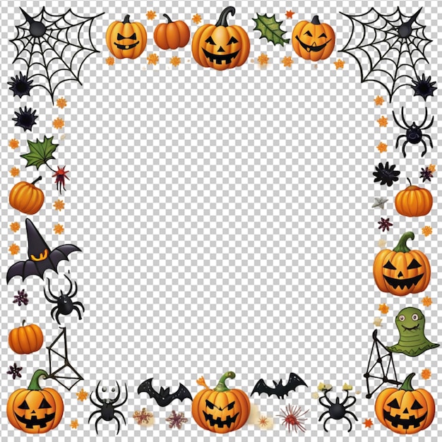 PSD halloween themed borders and frames framing your