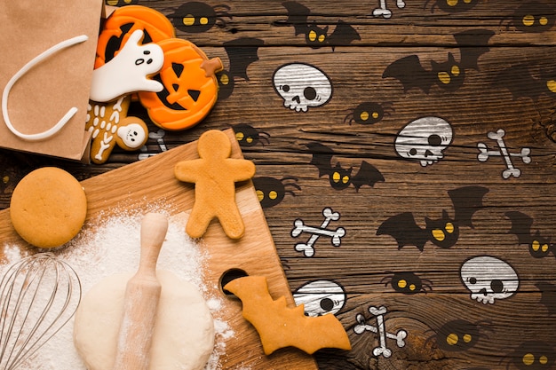 Halloween treats baking process