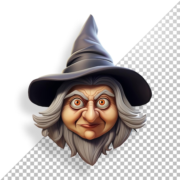 Halloween witch 3d icon