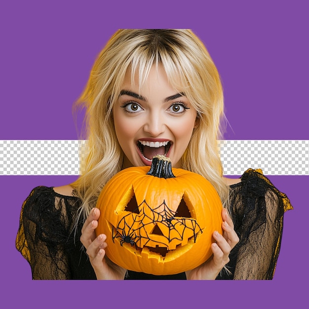 PSD halloween witch character png