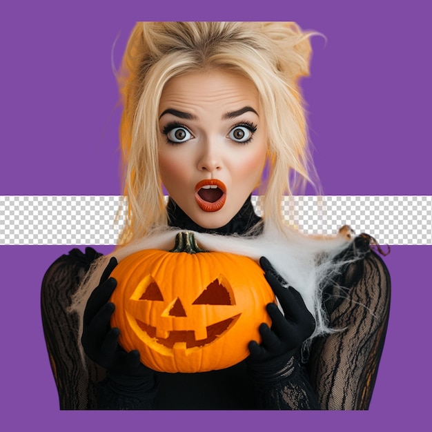 PSD halloween witch character png