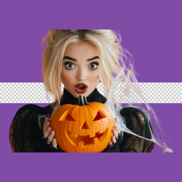 PSD halloween witch character png