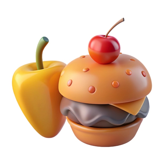 PSD a hamburger and a pepper shaker are made by a hamburger