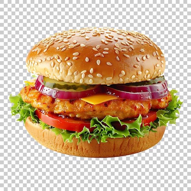 Hamburger png isolated on transparent background