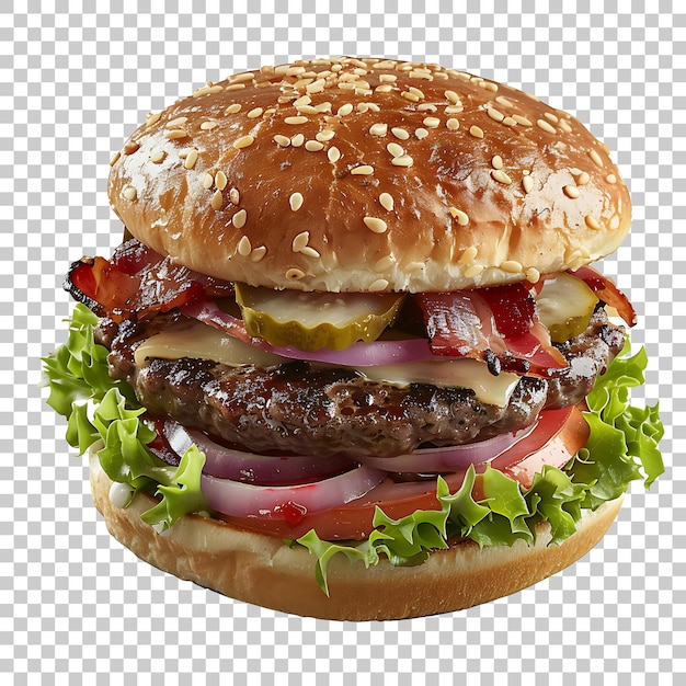 Hamburger png isolated on transparent background