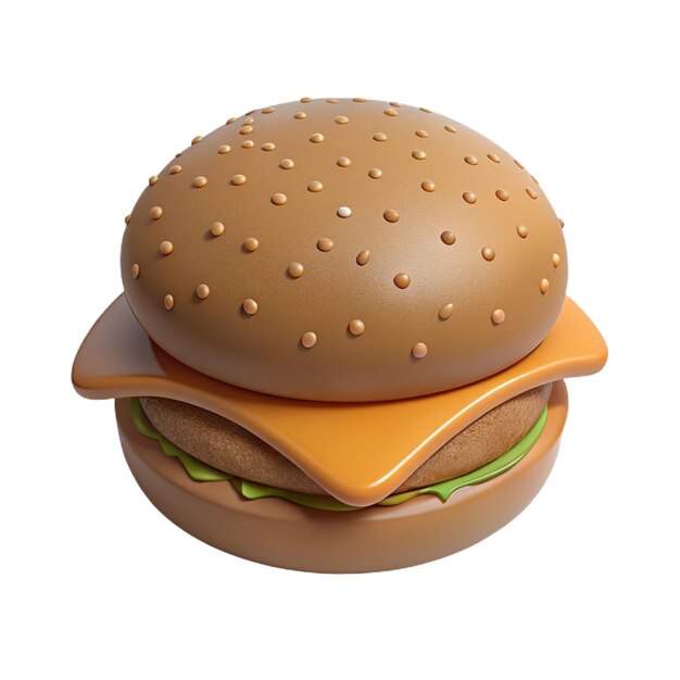 a hamburger with cheese and a cheeseburger on top of it