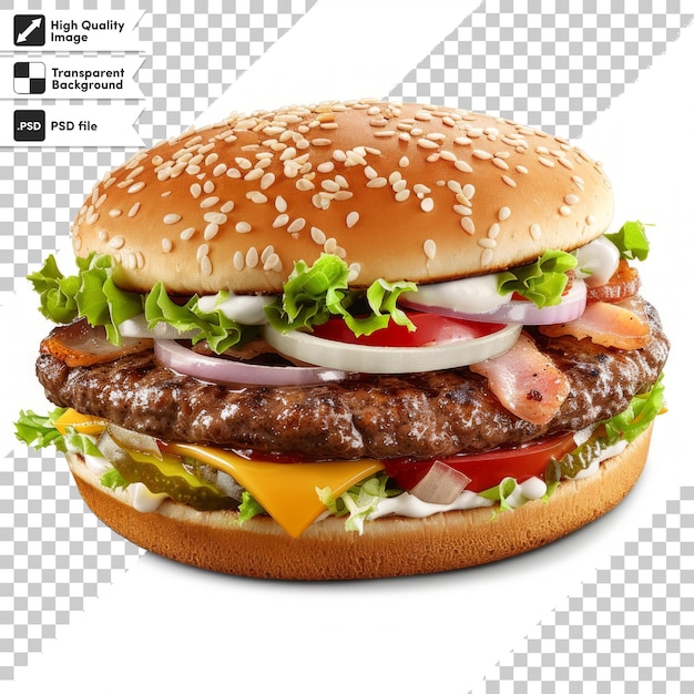 a hamburger with a picture of a hamburger on it