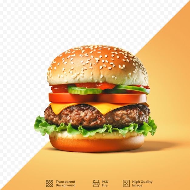 a hamburger with a picture of a hamburger on it