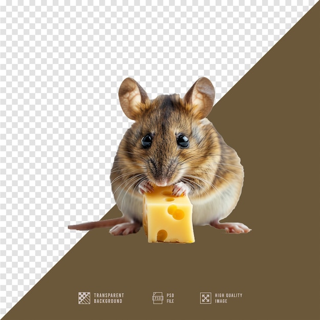 a hamster eating a piece of cheese with a piece of cheese in the middle