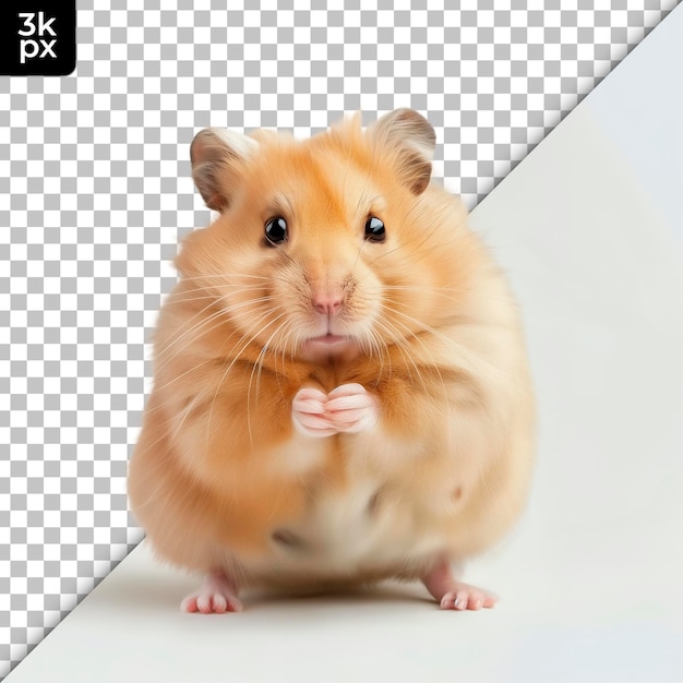 a hamster with a black background with a square in the middle