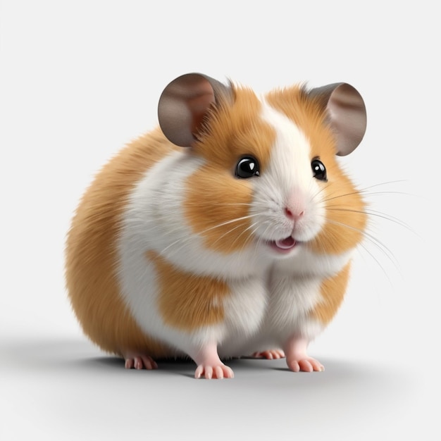 a hamster with a black nose and a white face