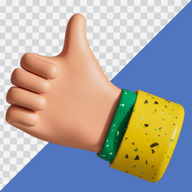 Hand 3D Icon Illustration