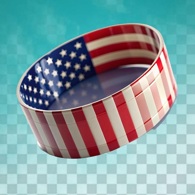 hand bracelet with America USA flag paint premium