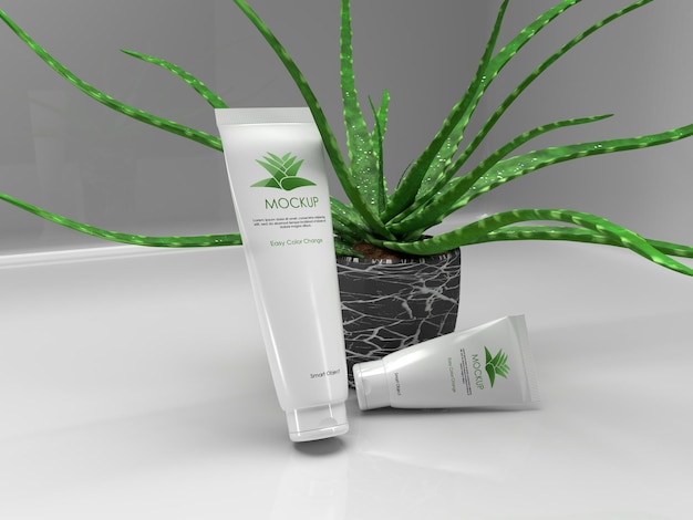 Hand Cream Mockup Logo Mockup