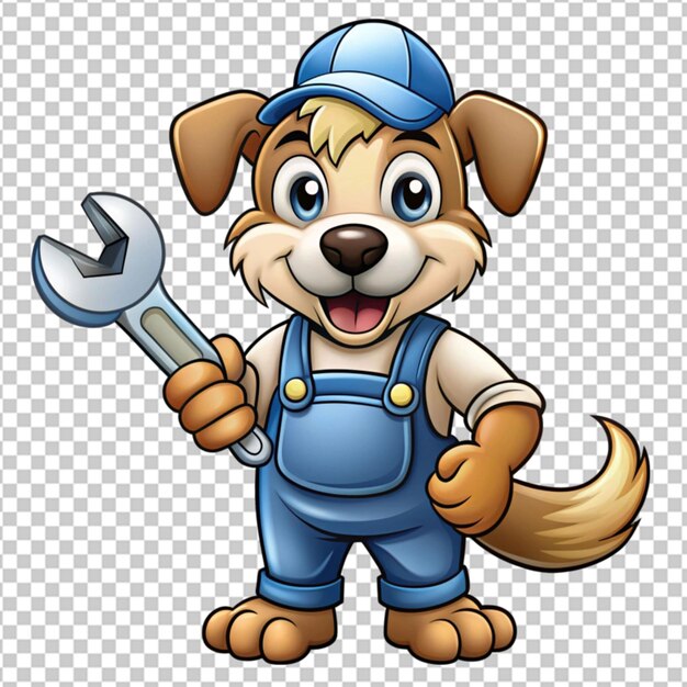 Hand drawn handyman cartoon png