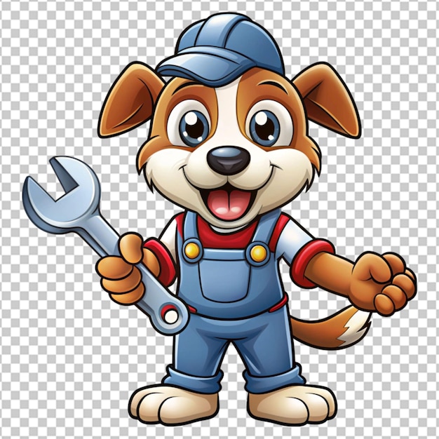 Hand drawn handyman cartoon png