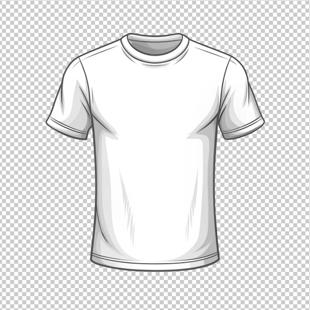 PSD hand drawn tshirt outline