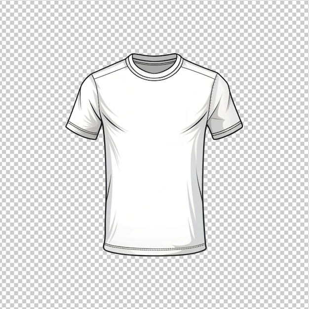 PSD hand drawn tshirt outline