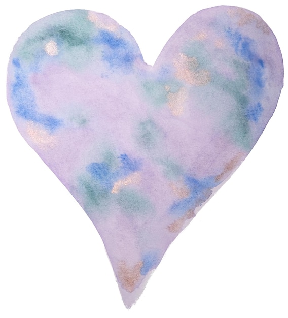 Hand drawn watercolour shape pattern