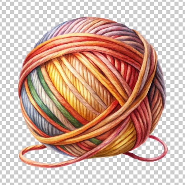 PSD hand drawn yarn cartoon vector illustration clipart white background