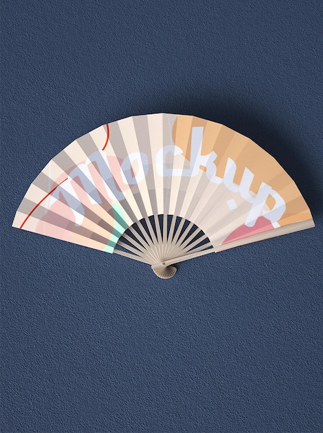 hand fan mockup design