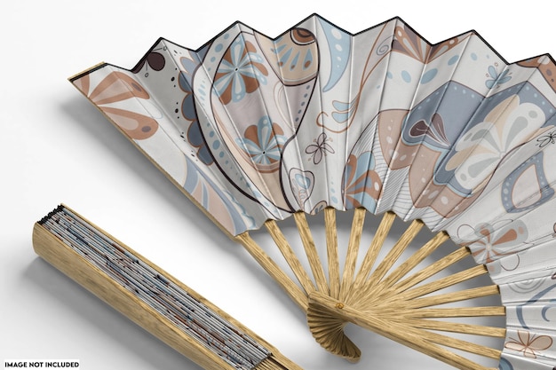 Hand Fan Mockup