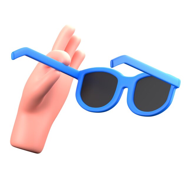 Hand Gesture Hold Sun Glasses Travel