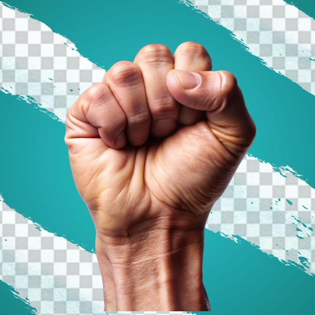 PSD hand gesture isolated 3d rendered illustration with transparent background