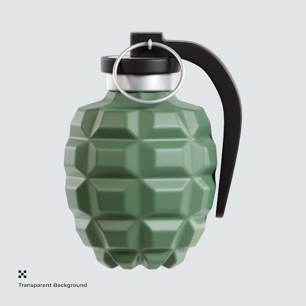 hand grenade 3d illustration