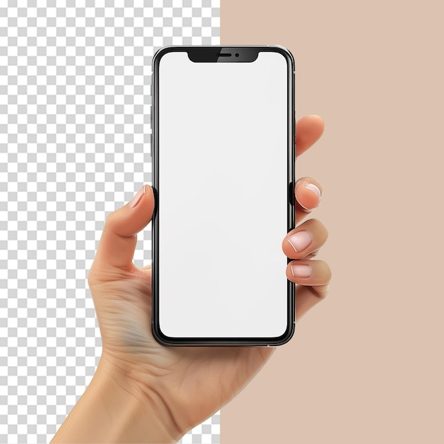 a hand holding a phone with a white screen that says lg on it