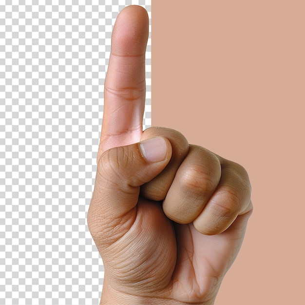 Hand index finger png isolated on transparent background