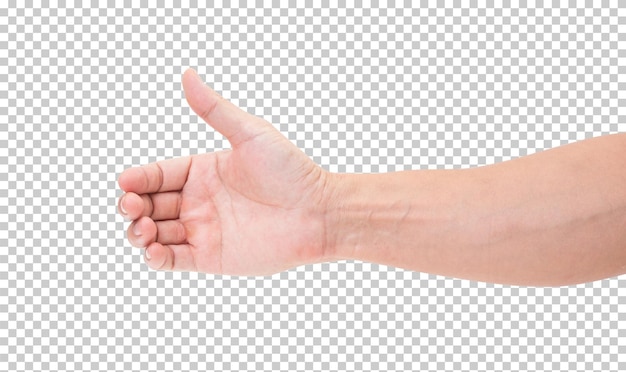 PSD hand isolated